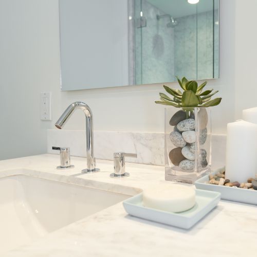 Bathroom Remodel of sink